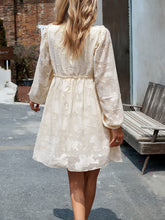 Load image into Gallery viewer, Ruffle Trim Balloon Sleeve Mini Dress