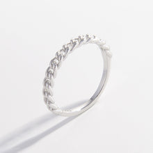 Load image into Gallery viewer, 925 Sterling Silver Curb Chain Ring