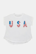 Load image into Gallery viewer, USA Round Neck Short Sleeve T-Shirt