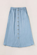 Load image into Gallery viewer, High Waist Denim Skirt