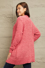 Load image into Gallery viewer, Zenana Falling For You Full Size Open Front Popcorn Cardigan
