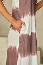 Load image into Gallery viewer, Tie-Dye V-Neck Maxi Cami Dress