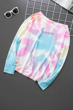 Load image into Gallery viewer, Tie-Dye Boat Neck Batwing Sleeve Tee