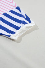 Load image into Gallery viewer, Striped Round Neck Dropped Shoulder T-Shirt