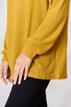 Load image into Gallery viewer, BiBi Cutout Long Sleeve Waffle Knit Top