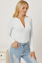 Load image into Gallery viewer, Zip Up Long Sleeve Bodysuit
