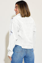 Load image into Gallery viewer, Ball Sequin Dropped Shoulder Raw Hem Jacket