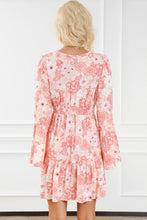 Load image into Gallery viewer, Smocked Printed Flare Sleeve Mini Dress