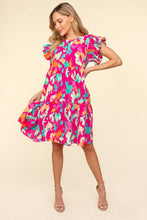 Load image into Gallery viewer, Haptics Printed Ruffled Tiered Dress with Side Pockets