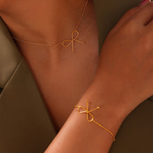 Load image into Gallery viewer, Titanium Steel Bow Bracelet