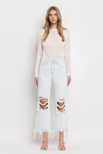 Load image into Gallery viewer, The Nashville Moon Ultra High Rise VERVET by flying monkey Cropped Flare Jeans