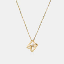 Load image into Gallery viewer, Stainless Steel Letter Pendant Necklace
