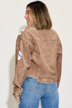 Load image into Gallery viewer, Ball Sequin Dropped Shoulder Raw Hem Jacket