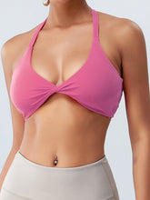 Load image into Gallery viewer, Twisted Halter Neck Active Bra