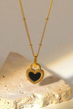 Load image into Gallery viewer, Contrast Heart Pendant Necklace