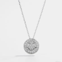 Load image into Gallery viewer, 925 Sterling Silver Zircon Smiley Face Necklace