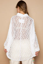 Load image into Gallery viewer, POL Oversize Lace Button-Down Shirt