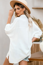 Load image into Gallery viewer, Collared Neck Button Up Shirt