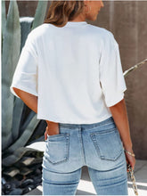 Load image into Gallery viewer, Round Neck Half Sleeve T-Shirt