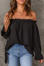 Load image into Gallery viewer, Off-Shoulder Flounce Sleeve Blouse