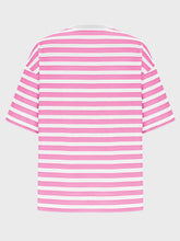 Load image into Gallery viewer, Striped Round Neck Half Sleeve T-Shirt