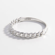 Load image into Gallery viewer, 925 Sterling Silver Curb Chain Ring