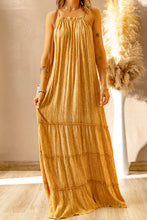 Load image into Gallery viewer, Frill Trim Sleeveless Maxi Dress