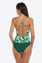 Load image into Gallery viewer, Printed Ruffled Halter Neck One-Piece Swimsuit