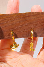 Load image into Gallery viewer, Hat & Boot Shape Asymmetrical Copper 14K Gold Plated Earrings