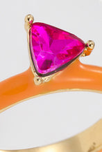 Load image into Gallery viewer, Fire Glass with Pink Sass Ring