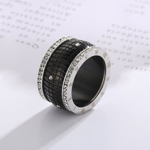 Load image into Gallery viewer, Inlaid Rhinestone Stainless Steel Ring