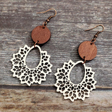 Load image into Gallery viewer, Geometric Cutout Dangle Earrings