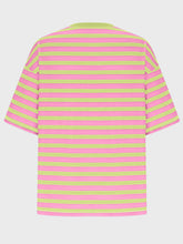 Load image into Gallery viewer, Striped Round Neck Half Sleeve T-Shirt