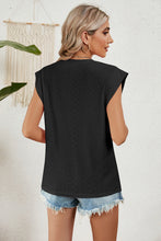 Load image into Gallery viewer, Eyelet Round Neck Tank