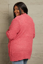 Load image into Gallery viewer, Zenana Falling For You Full Size Open Front Popcorn Cardigan