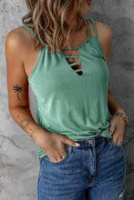 Load image into Gallery viewer, Full Size Cutout Double Spaghetti Straps Top