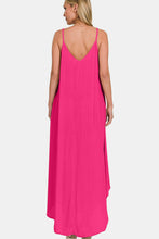 Load image into Gallery viewer, Zenana Woven Cami Maxi Dress with Side Pockets