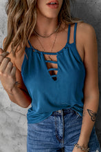 Load image into Gallery viewer, Full Size Cutout Double Spaghetti Straps Top