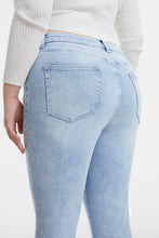 Load image into Gallery viewer, BAYEAS Full Size High Waist Raw Hem Washed Straight Jeans