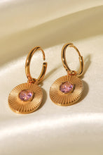 Load image into Gallery viewer, Stainless Steel Oval Dangle Earrings