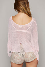 Load image into Gallery viewer, POL Long Sleeve Distressed Flower Patches Knit Top