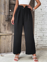 Load image into Gallery viewer, Ruched High Waist Straight Leg Pants