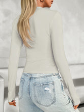 Load image into Gallery viewer, Notched Long Sleeve T-Shirt