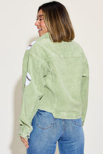 Load image into Gallery viewer, Ball Sequin Dropped Shoulder Raw Hem Jacket