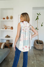 Load image into Gallery viewer, Frill Printed Mock Neck Top