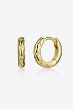 Load image into Gallery viewer, 925 Sterling Silver Huggie Earrings