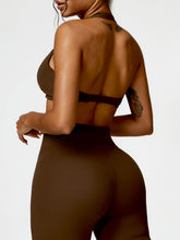 Load image into Gallery viewer, Twisted Halter Neck Active Bra