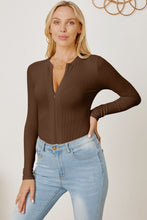 Load image into Gallery viewer, Zip Up Long Sleeve Bodysuit