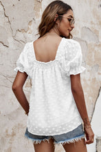 Load image into Gallery viewer, Swiss Dot Flounce Sleeve T-Shirt