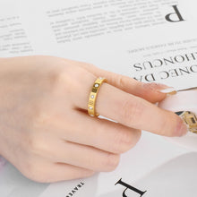 Load image into Gallery viewer, Inlaid Zircon Stainless Steel Ring